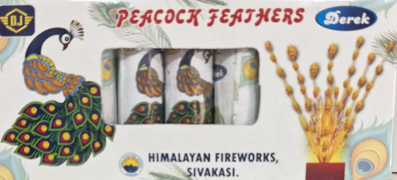 PEACOCK FEATTHER- 5 PCS